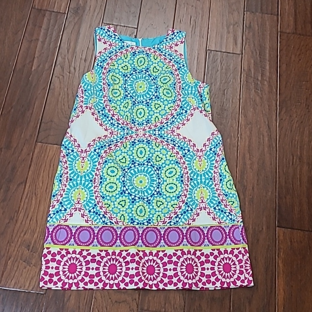 London Times Colorful Sleeveless Dress size 14